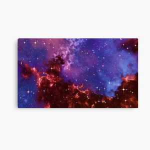 Fantasy nebula cosmos sky in space with stars (Blue/Purple/Red/Yellow/Pink) - Canvas