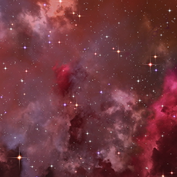 Fantasy nebula cosmos sky in space with stars (Purple/Pink/Magenta) - Space