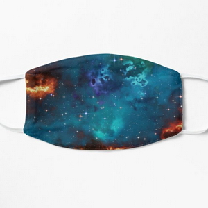 Fantasy nebula cosmos sky in space with stars (Blue/Cyan/Green/Yellow/Orange/Red) - Masques