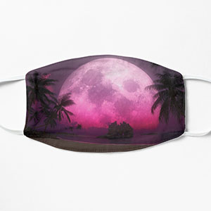 Planetscape in the tropics with palm trees - Masks