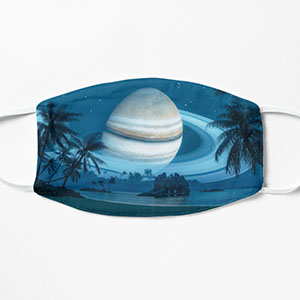 Planetscape in the tropics with palm trees - Masks