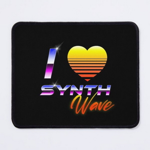 I Love Synthwave - Mouse pads
