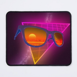 Sunglasses in space (Purple) - Mouse pads