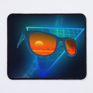 Sunglasses in space (Blue) - Mouse pads