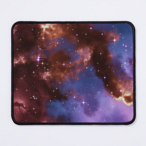 Fantasy nebula cosmos sky in space with stars (Red/Blue/Purple) - Tapis de souris