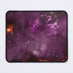 Fantasy nebula cosmos sky in space with stars (Purple/Yellow/Orange/Red/Magenta) - Tapis de souris