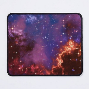 Fantasy nebula cosmos sky in space with stars (Blue/Purple/Red/Yellow/Pink) - Tapis de souris