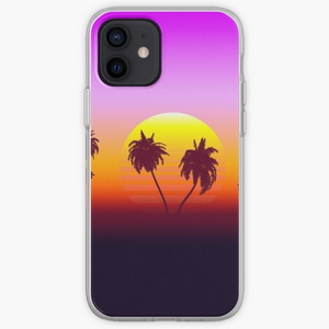 Palm Trees Sunset - iPhone phone cases