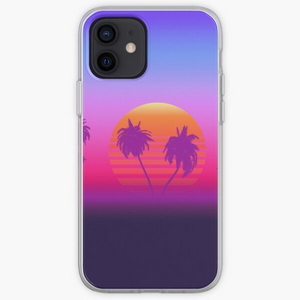 Palm Trees Sunset - iPhone phone cases