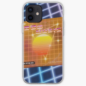 80s music with vinyl disk - iPhone phone cases