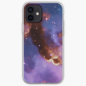Fantasy nebula cosmos sky in space with stars (Red/Blue/Purple) - Coques pour téléphones portables iPhone