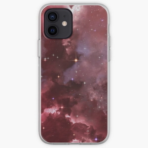 Fantasy nebula cosmos sky in space with stars (Purple/Pink/Magenta) - Coques pour téléphones portables iPhone