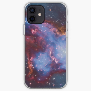 Fantasy nebula cosmos sky in space with stars (Blue) - iPhone phone cases