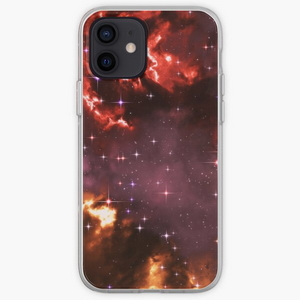 Fantasy nebula cosmos sky in space with stars (Purple/Yellow/Orange/Red/Magenta) - iPhone phone cases