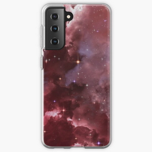 Fantasy nebula cosmos sky in space with stars (Purple/Pink/Magenta) - Samsung phone cases