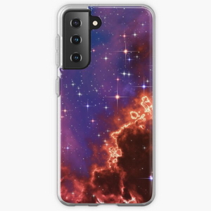 Fantasy nebula cosmos sky in space with stars (Blue/Purple/Red/Yellow/Pink) - Samsung phone cases