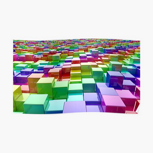 Rainbow Cubes - Posters