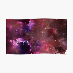 Fantasy nebula cosmos sky in space with stars (Purple/Pink/Magenta)
 - Posters