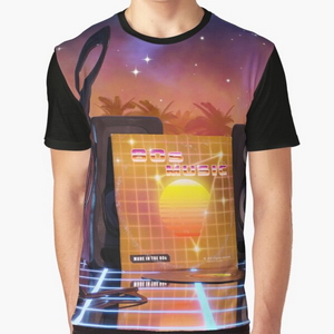 80s music in music land with palm trees - T-shirts