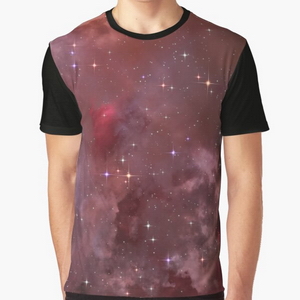 Fantasy nebula cosmos sky in space with stars (Purple/Pink/Magenta) - T-shirts