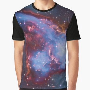 Fantasy nebula cosmos sky in space with stars (Blue) - T-shirts