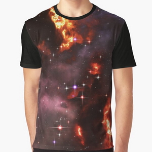 Fantasy nebula cosmos sky in space with stars (Purple/Yellow/Orange/Red) - T-shirts