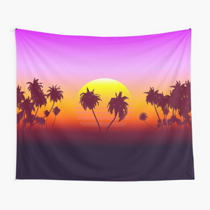 Palm Trees Sunset - Tapestry