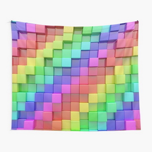 Rainbow Cubes - Tapestry